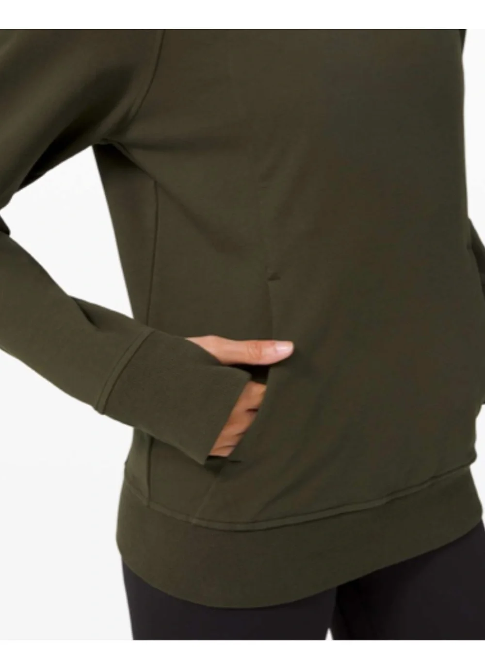 lululemon Scuba Crew Sweatshirt size 6 Olive